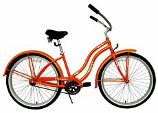 26"lady beach cruiser bicycle